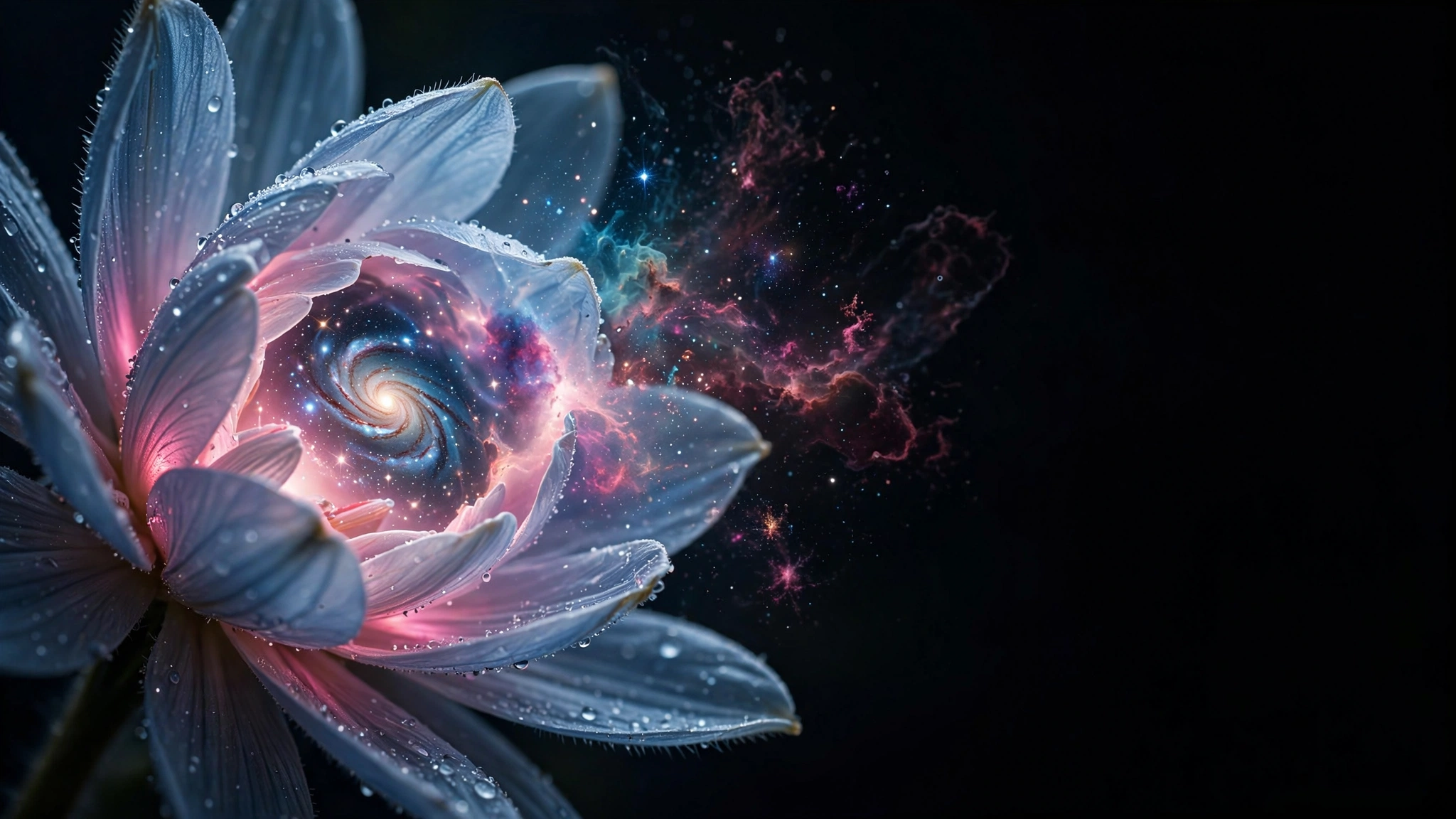 Celestial Bloom — ethereal artwork from the Blue Lotus suite